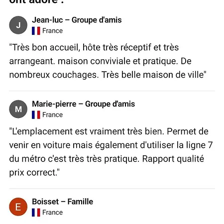 Authentic House Entier 1920's House, For Groups, Metro Line 7 Station Porte D'ivry Vakantiehuis